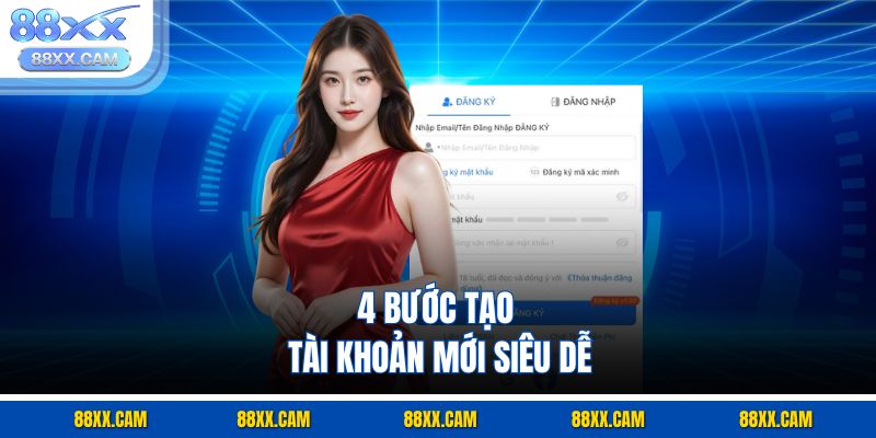 4 bước tạo tài khoản mới siêu dễ